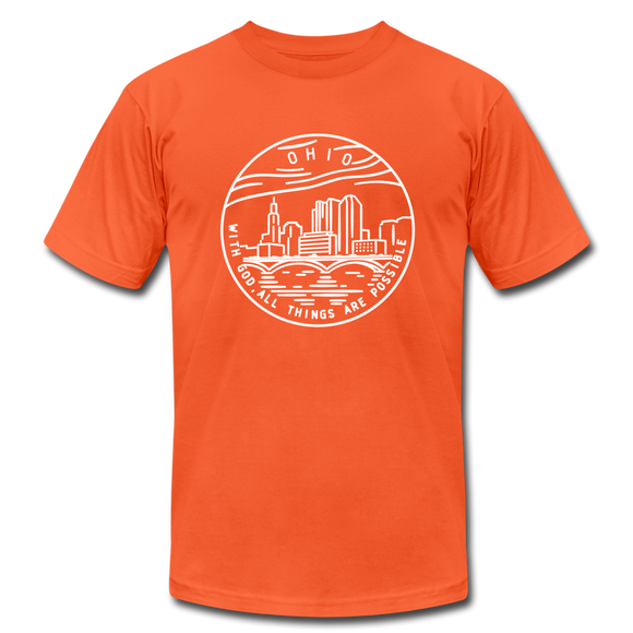 Ohio T-Shirt - State Design Unisex Ohio T Shirt - orange