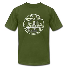 Ohio T-Shirt - State Design Unisex Ohio T Shirt - olive
