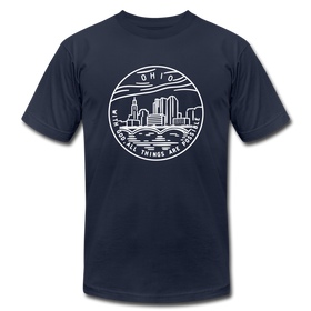 Ohio T-Shirt - State Design Unisex Ohio T Shirt - navy