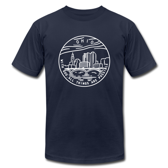 Ohio T-Shirt - State Design Unisex Ohio T Shirt - navy
