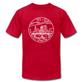 Ohio T-Shirt - State Design Unisex Ohio T Shirt - red