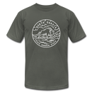 North Dakota T-Shirt - State Design Unisex North Dakota T Shirt - asphalt