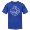 North Dakota T-Shirt - State Design Unisex North Dakota T Shirt - royal blue