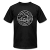 North Dakota T-Shirt - State Design Unisex North Dakota T Shirt - black