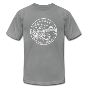 Oregon T-Shirt - State Design Unisex Oregon T Shirt - slate