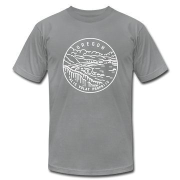Oregon T-Shirt - State Design Unisex Oregon T Shirt - slate