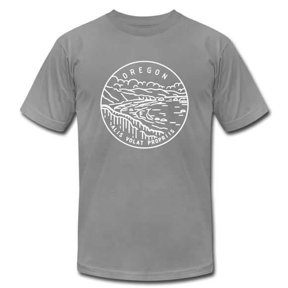Oregon T-Shirt - State Design Unisex Oregon T Shirt - slate