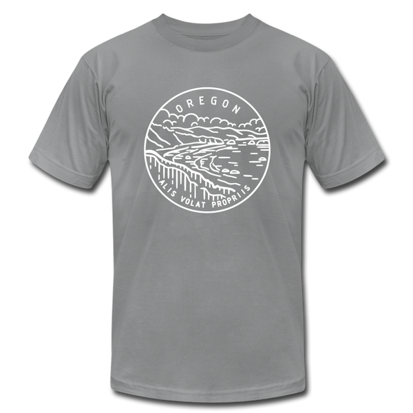 Oregon T-Shirt - State Design Unisex Oregon T Shirt - slate