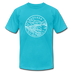 Oregon T-Shirt - State Design Unisex Oregon T Shirt - turquoise