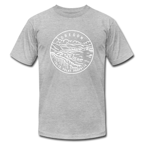 Oregon T-Shirt - State Design Unisex Oregon T Shirt - heather gray