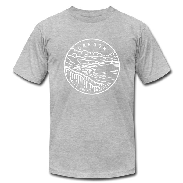 Oregon T-Shirt - State Design Unisex Oregon T Shirt - heather gray
