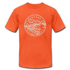 Oregon T-Shirt - State Design Unisex Oregon T Shirt - orange