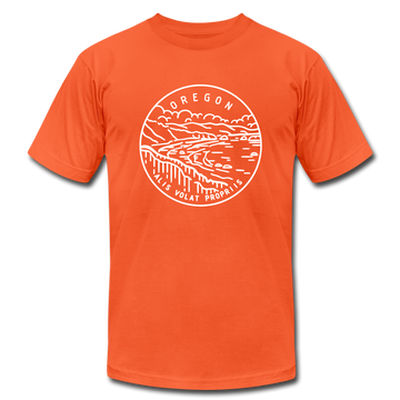 Oregon T-Shirt - State Design Unisex Oregon T Shirt - orange