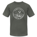 Pennsylvania T-Shirt - State Design Unisex Pennsylvania T Shirt - asphalt