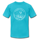 Pennsylvania T-Shirt - State Design Unisex Pennsylvania T Shirt - turquoise