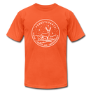 Pennsylvania T-Shirt - State Design Unisex Pennsylvania T Shirt - orange
