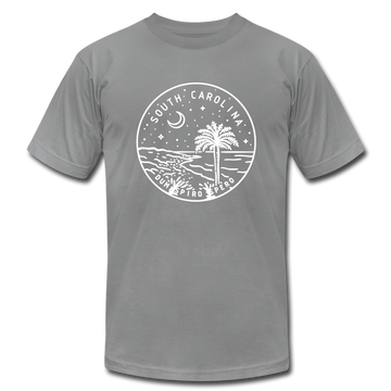 South Carolina T-Shirt - State Design Unisex South Carolina T Shirt - slate
