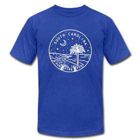 South Carolina T-Shirt - State Design Unisex South Carolina T Shirt - royal blue
