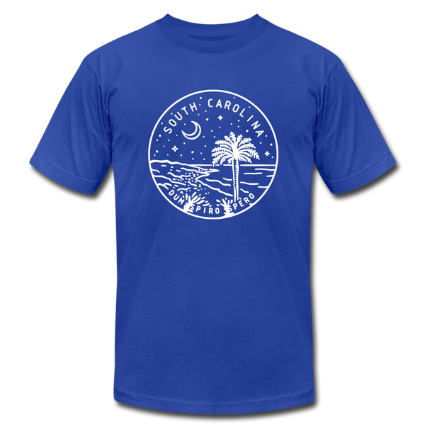 South Carolina T-Shirt - State Design Unisex South Carolina T Shirt - royal blue