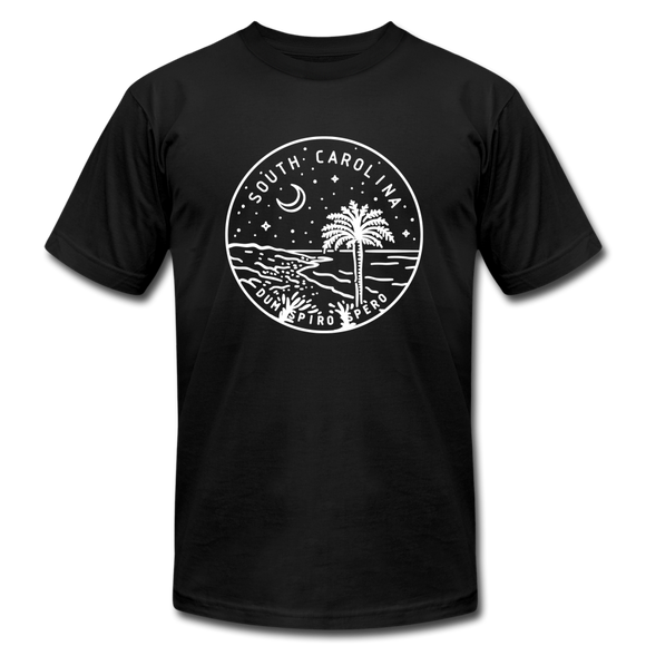 South Carolina T-Shirt - State Design Unisex South Carolina T Shirt - black