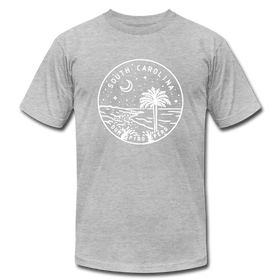 South Carolina T-Shirt - State Design Unisex South Carolina T Shirt - heather gray