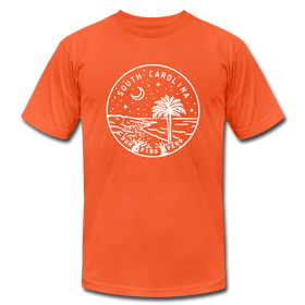 South Carolina T-Shirt - State Design Unisex South Carolina T Shirt - orange