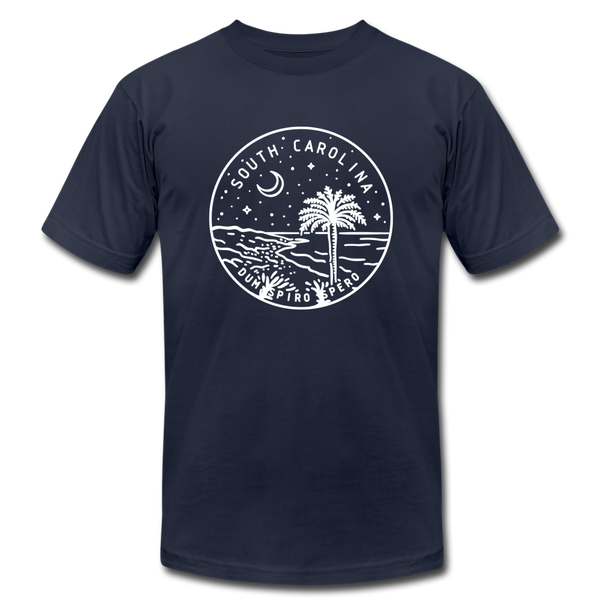 South Carolina T-Shirt - State Design Unisex South Carolina T Shirt - navy