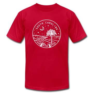 South Carolina T-Shirt - State Design Unisex South Carolina T Shirt - red