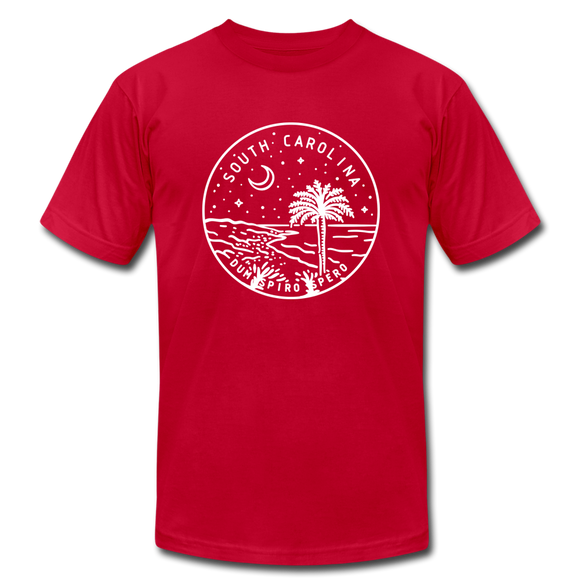 South Carolina T-Shirt - State Design Unisex South Carolina T Shirt - red