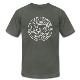 Tennessee T-Shirt - State Design Unisex Tennessee T Shirt - asphalt