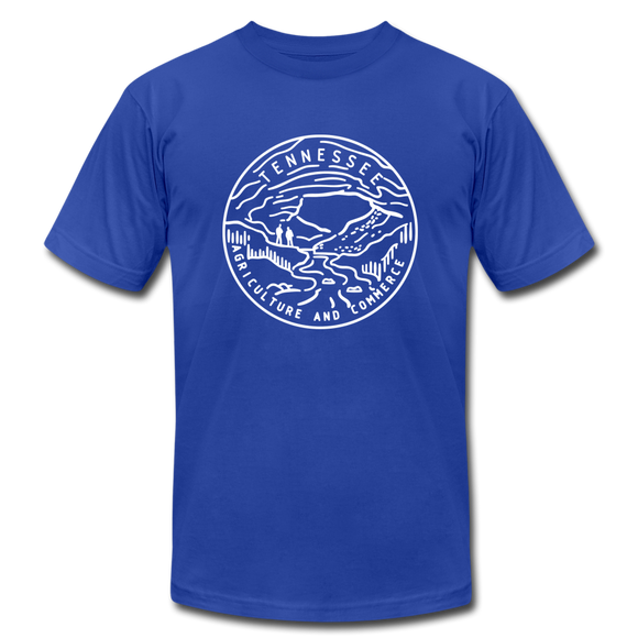 Tennessee T-Shirt - State Design Unisex Tennessee T Shirt - royal blue