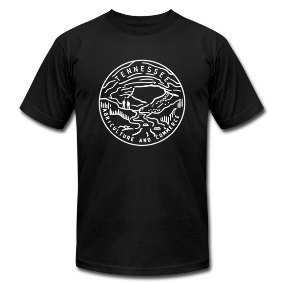 Tennessee T-Shirt - State Design Unisex Tennessee T Shirt - black