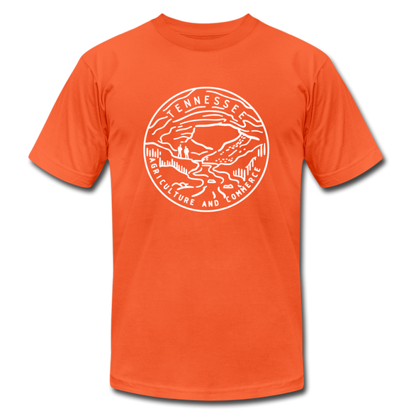 Tennessee T-Shirt - State Design Unisex Tennessee T Shirt - orange