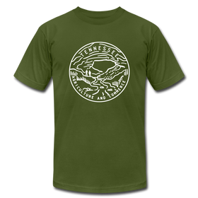 Tennessee T-Shirt - State Design Unisex Tennessee T Shirt - olive