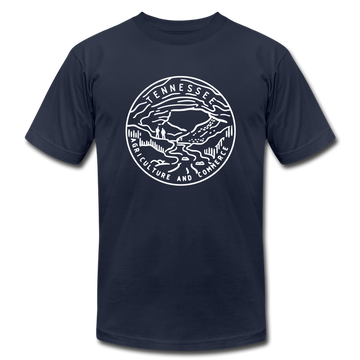 Tennessee T-Shirt - State Design Unisex Tennessee T Shirt - navy