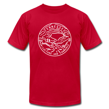 Tennessee T-Shirt - State Design Unisex Tennessee T Shirt - red
