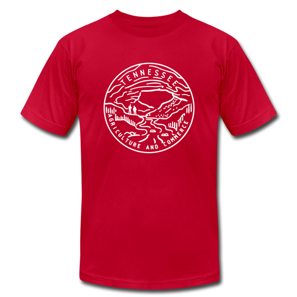 Tennessee T-Shirt - State Design Unisex Tennessee T Shirt - red