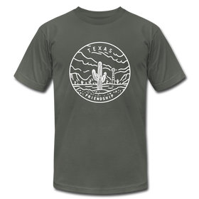 Texas T-Shirt - State Design Unisex Texas T Shirt - asphalt