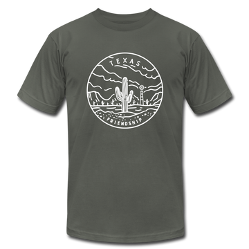 Texas T-Shirt - State Design Unisex Texas T Shirt - asphalt