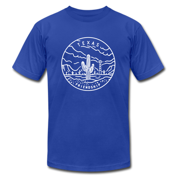 Texas T-Shirt - State Design Unisex Texas T Shirt - royal blue