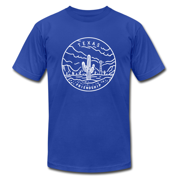 Texas T-Shirt - State Design Unisex Texas T Shirt - royal blue