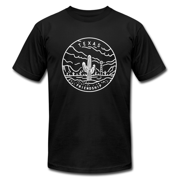 Texas T-Shirt - State Design Unisex Texas T Shirt - black
