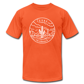 Texas T-Shirt - State Design Unisex Texas T Shirt - orange