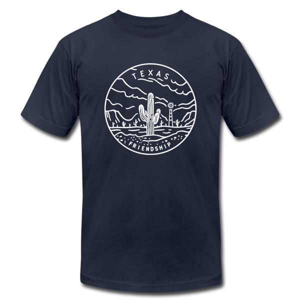 Texas T-Shirt - State Design Unisex Texas T Shirt - navy