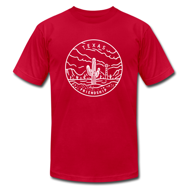 Texas T-Shirt - State Design Unisex Texas T Shirt - red