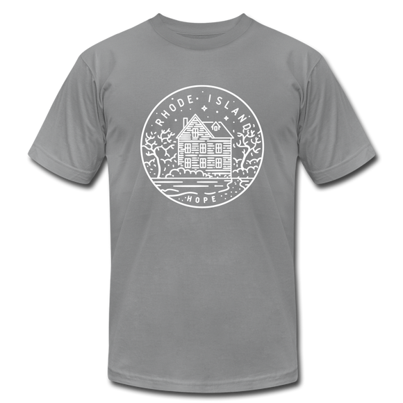 Rhode Island T-Shirt - State Design Unisex Rhode Island T Shirt - slate