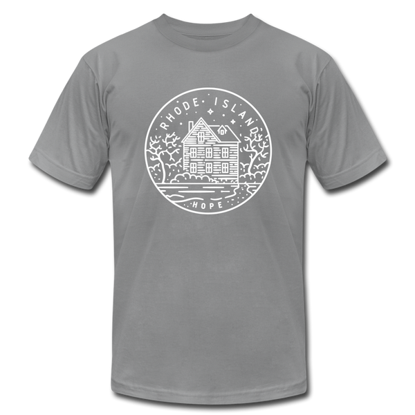 Rhode Island T-Shirt - State Design Unisex Rhode Island T Shirt - slate