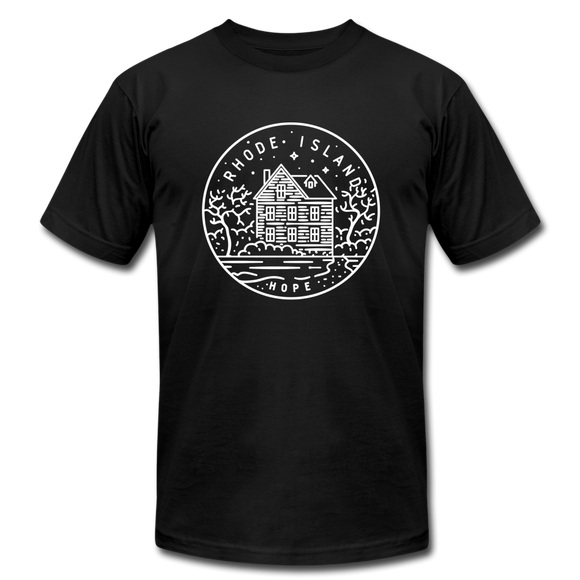 Rhode Island T-Shirt - State Design Unisex Rhode Island T Shirt - black
