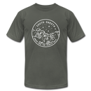 South Dakota T-Shirt - State Design Unisex South Dakota T Shirt - asphalt