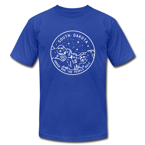 South Dakota T-Shirt - State Design Unisex South Dakota T Shirt - royal blue